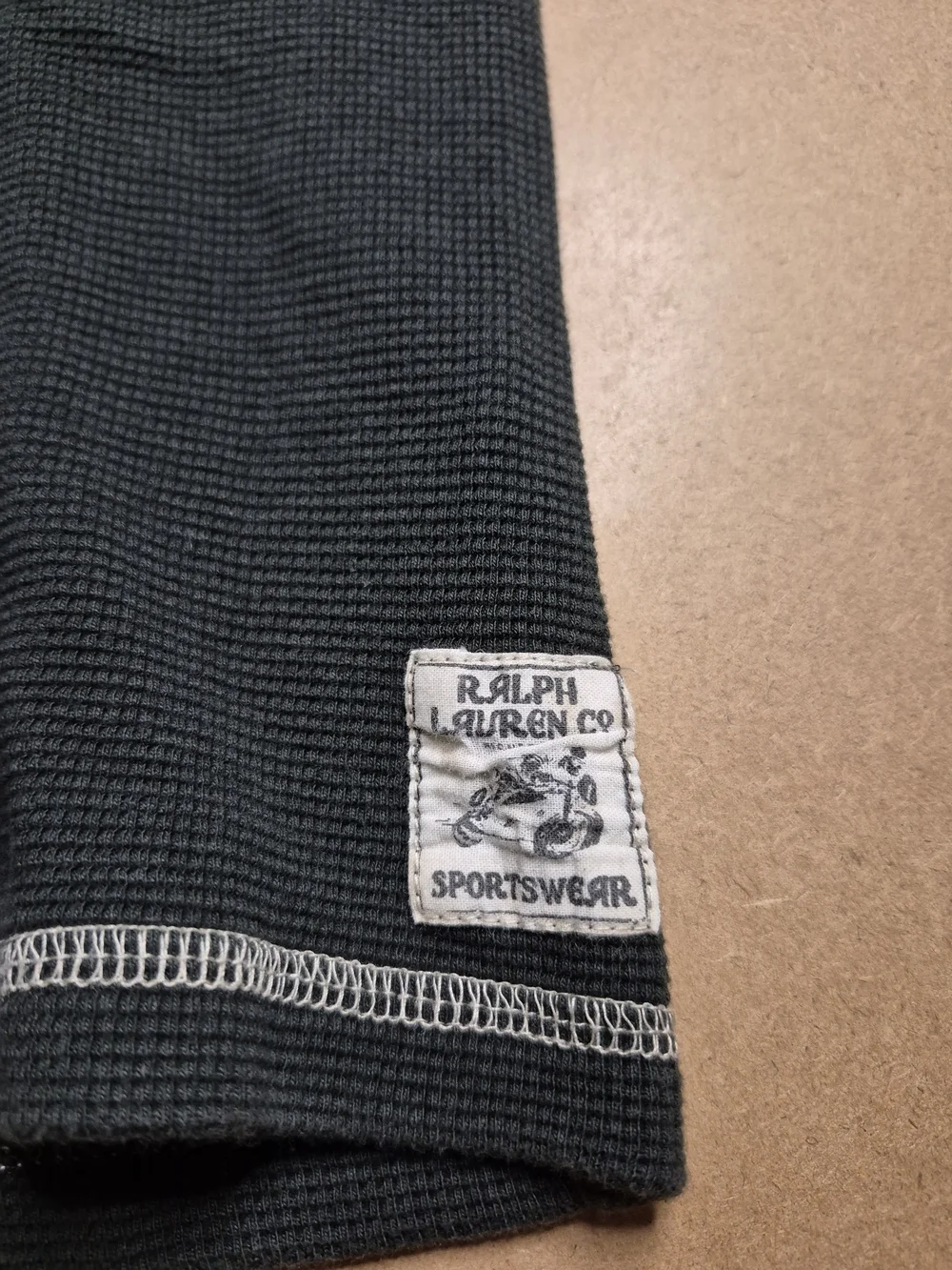 Polo Ralph Lauren Charcoal & Gray Henley Thermal 4460/4